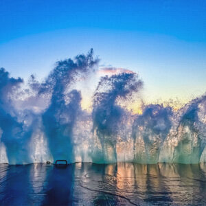 Petoskey Breakwall Canvas Print #3