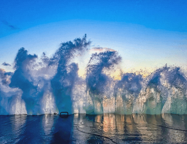Petoskey Breakwall Canvas Print #3
